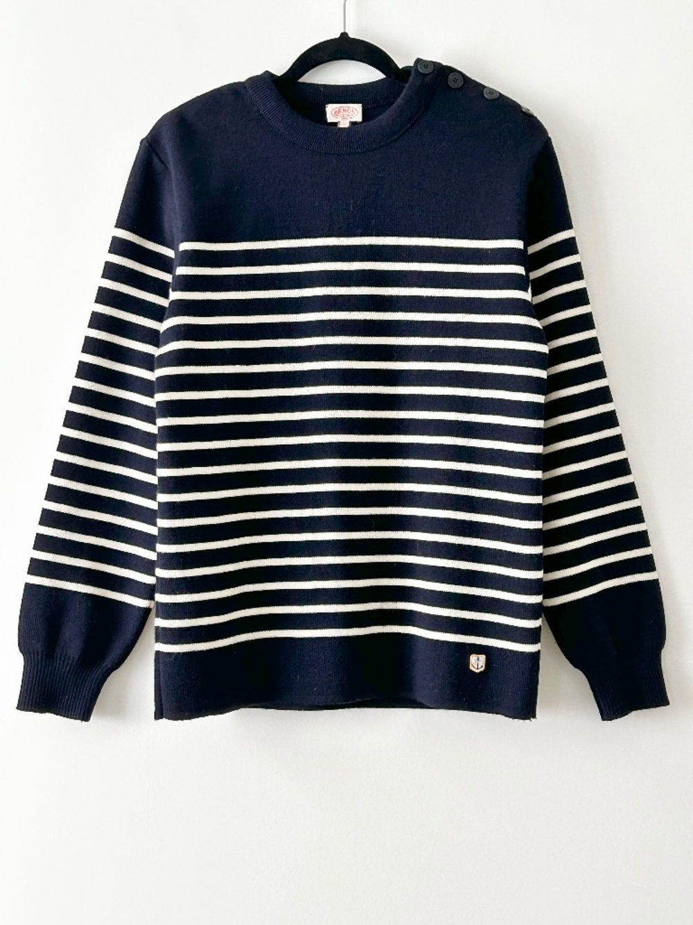 Armor Lux 100% Wool Striped Sweater